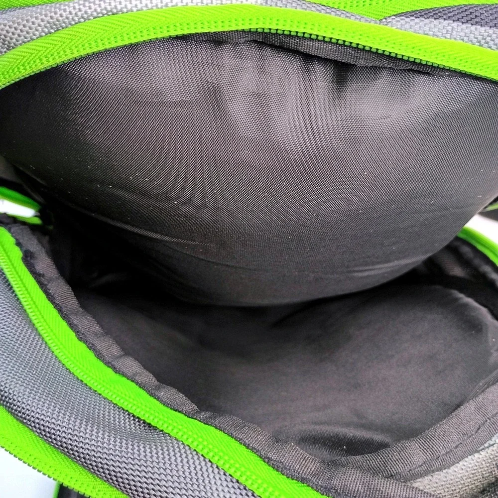 Ful Laptop Backpack Grey Lime Green Multi-Compartment Air‎ Flow Panel Travel Bag